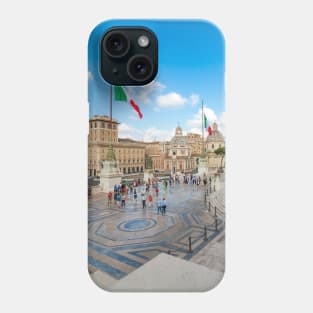 Piazza Venezia in Roma, Italy Phone Case