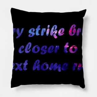 Baseball inspirational Quote Pillow