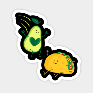 Avocado Taco design Magnet