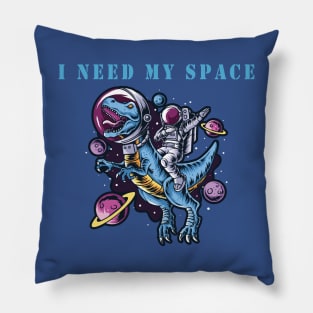 i need space astronaut dabbing in space on a trex Pillow