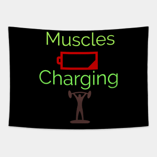 Muscles Charging Tapestry