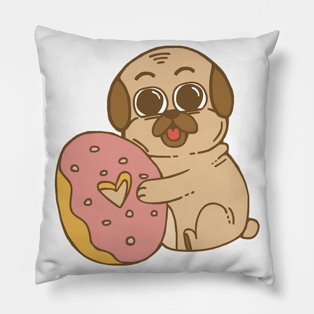 Pug Pillow by deshman