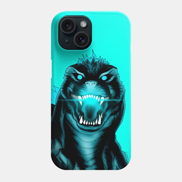 lightning godzilla Phone Case by jorge_lebeau