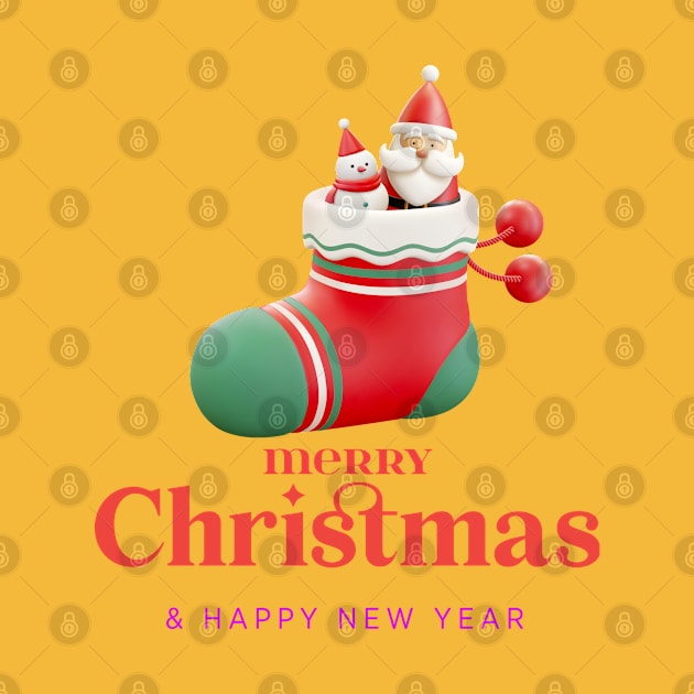 Merry christmas and happy New year by HJDesign