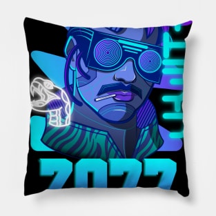 Cyberpunk Future Is Here 2077 Pillow