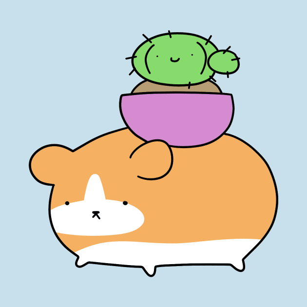 Hamster and Little Cactus by saradaboru