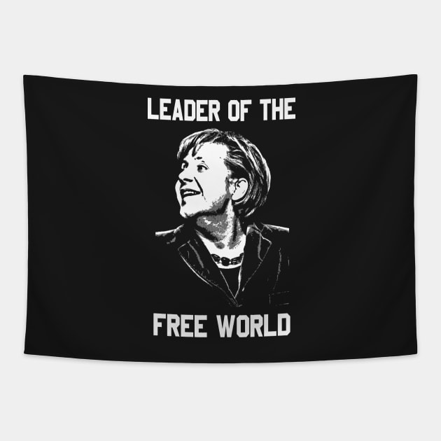 Angela Merkel Leader Of The Free World Tapestry by truthtopower