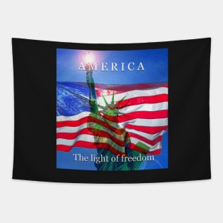 America the light of freedom Tapestry