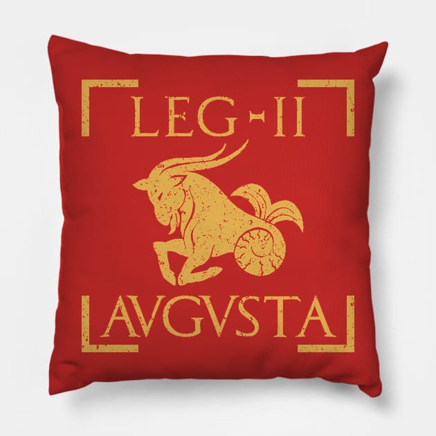 Legio II Augusta Capricornus Emblem Roman Legion Pillow by zeno27