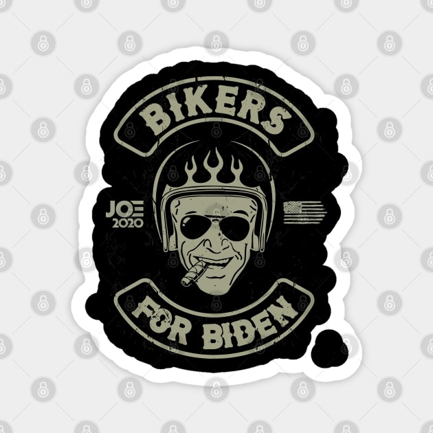 Bikers for Biden Motorcycle Club - Vote Joe 2020 Magnet by Buckle Up Tees