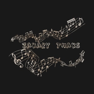 Musical Notes Vintage - Zakary Thaks T-Shirt