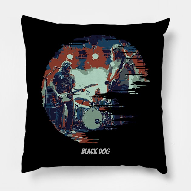 zeppelin concert Pillow by Bosun The Sun