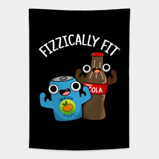 Fizzically Fit Funny Fizzy Cola Pun Tapestry