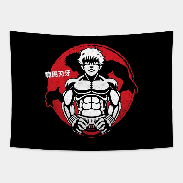 Hanma Baki Tapestry by logozaste