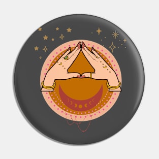 Spiritual hands Pin