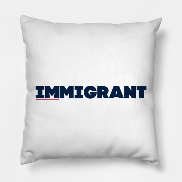 Immigrant America Pillow by mangobanana