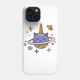 Planet unicorn Phone Case