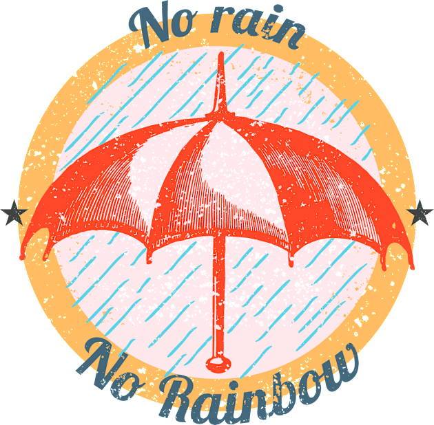 No Rain No Rainbow Kids T-Shirt by saigon199x