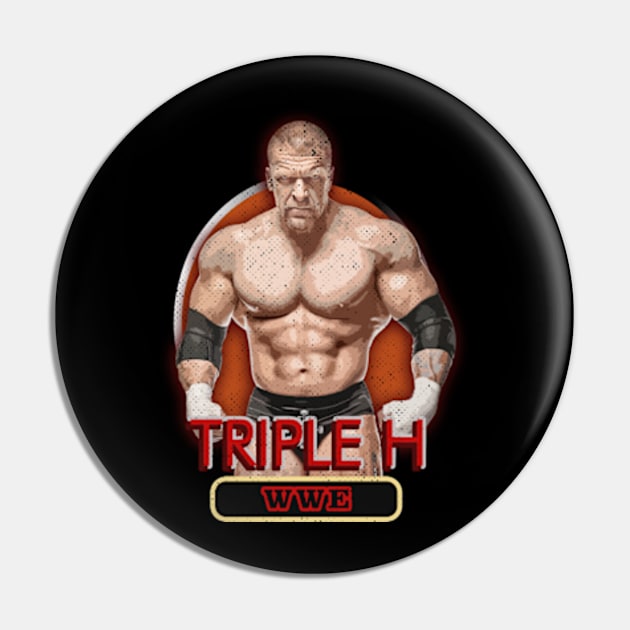 Triple H 12 Design Pin by Rohimydesignsoncolor