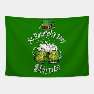 Beers Slainte for St Patrick's Day Tapestry