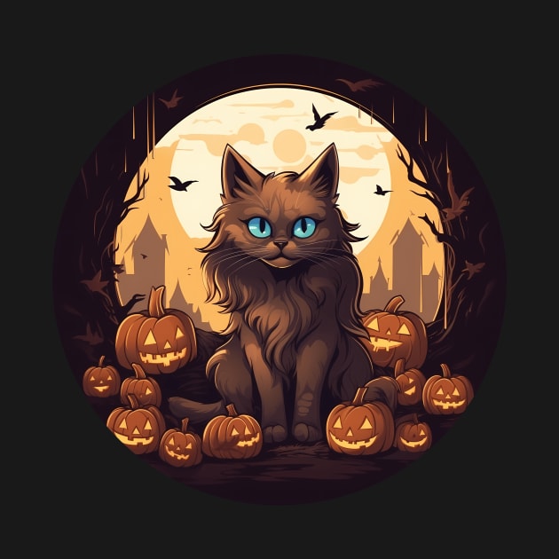 Somali Cat Halloween, Cat Lover by dukito