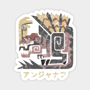 Monster Hunter World Anjanath Kanji Icon Magnet