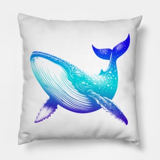 majestic life of whale Pillow