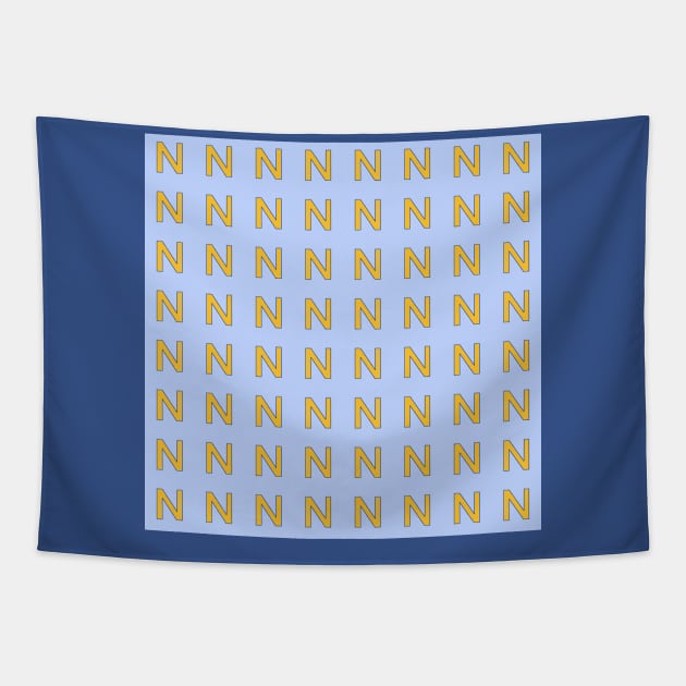 Simple N Pattern Tapestry by Ninadventurous