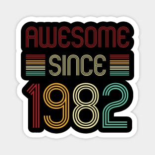 Vintage Awesome Since 1982 Magnet