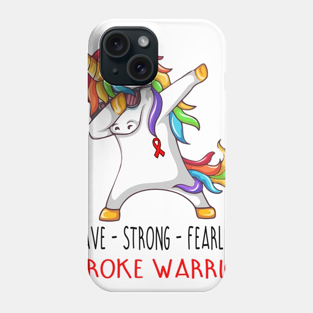 Stroke Warrior Brave Strong Fearless Support Primary Sclerosing Cholangitis Warrior Gifts Phone Case by ThePassion99