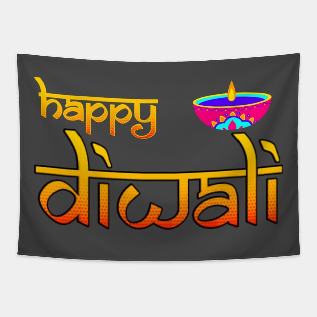 Happy Diwali Tapestry by Swag Like Desi