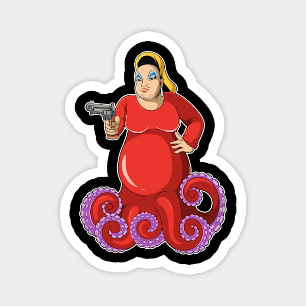 Divine as Ursula in Pink Flamingos Magnet by musison