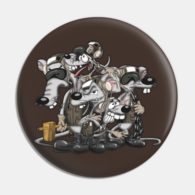 Line Rats Pin by hobrath