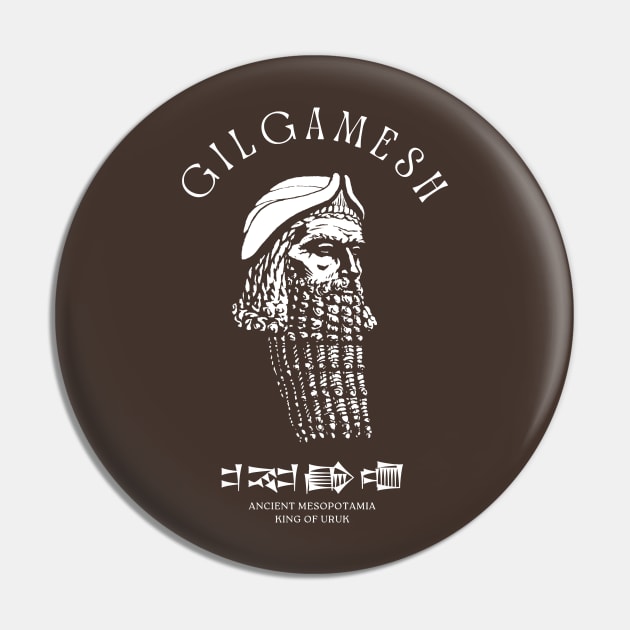 Gilgamesh (white print) Pin by CreatorJ