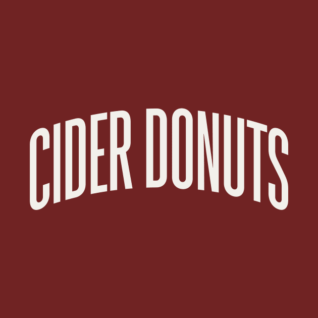 Cider Donuts College University Type Fall Foods by PodDesignShop