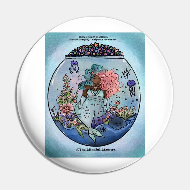 Peaceful Mermaid Pin by The Mindful Maestra