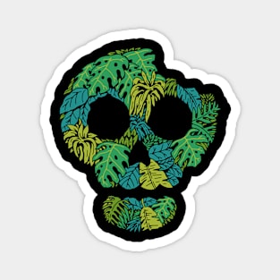 Skull Floral Magnet