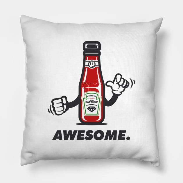 Awesome Sauce 3.0 Pillow by JSNDMPSY