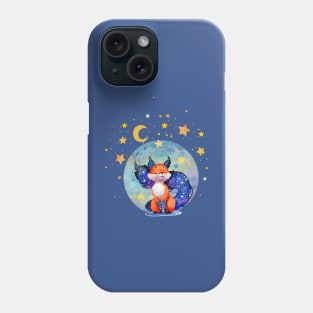 Galaxy Moon Dream Fox Phone Case