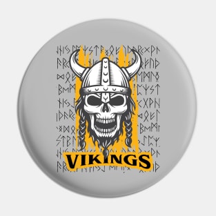 Skeleton Vikings Pin