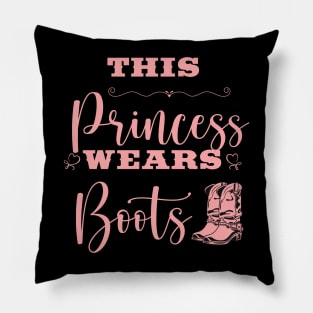 This Princess Wears Boots Pillow