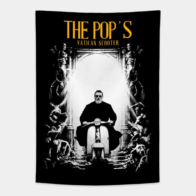 The Pop's Vatican Scooter Tapestry by BolaMainan