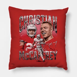 Christian McCaffrey San Francisco Vintage Pillow