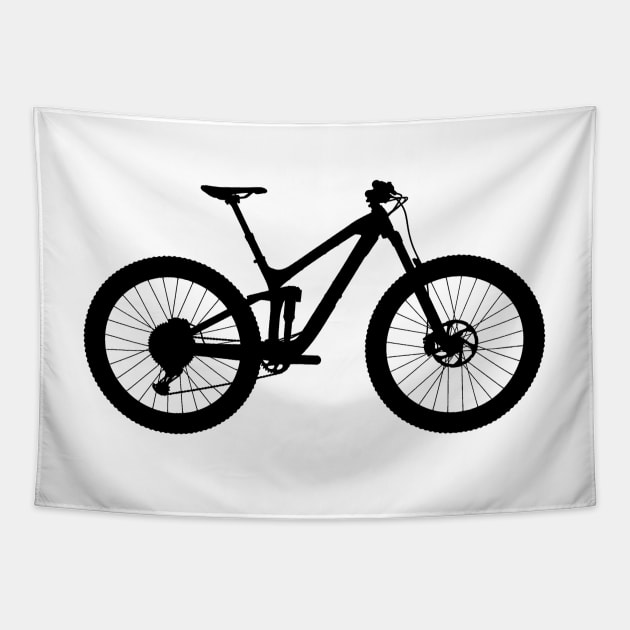 Trek Slash Mountain Bike Silhouette Tapestry by gktb