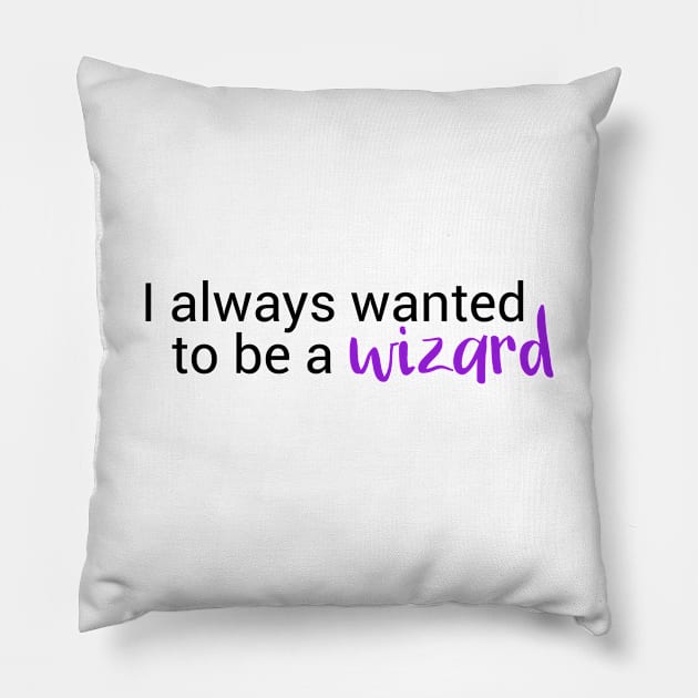 Character class: Wizard (White) Pillow by Fairytale Tees