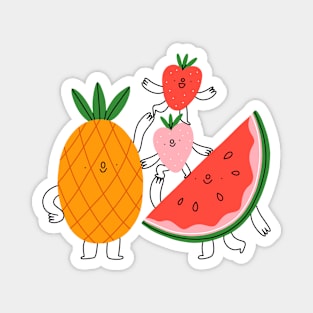 Cute fruit characters Magnet