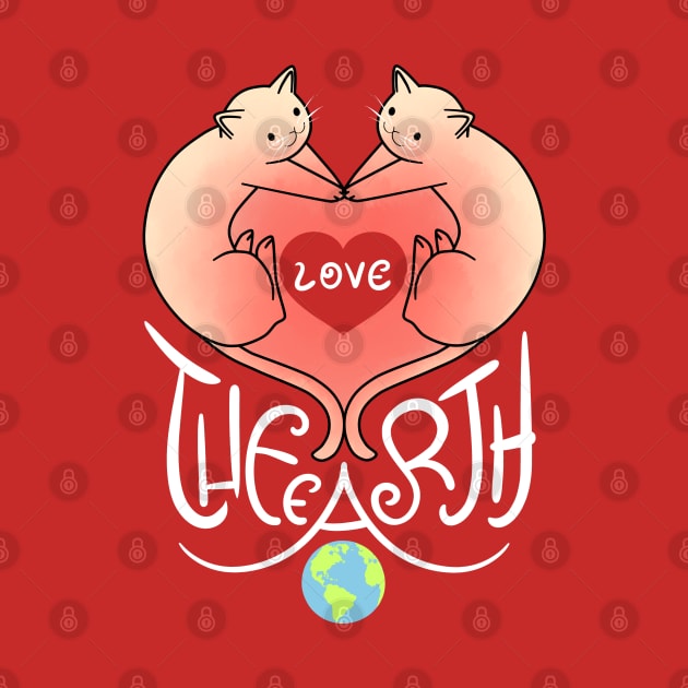 Love the Earth - Cat Heart V.2 by ClaudiaRinaldi