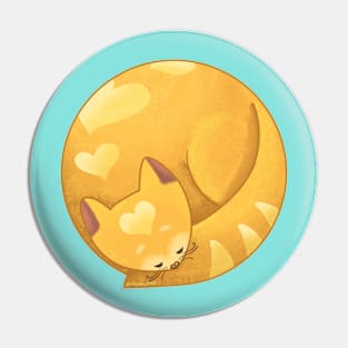 Sleeping Kitty Pin