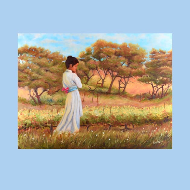 Sonoma Valley California wine lover vineyard woman walking by Fantasyart123