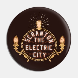 Scranton Pennsylvania Electric City Sign Pin